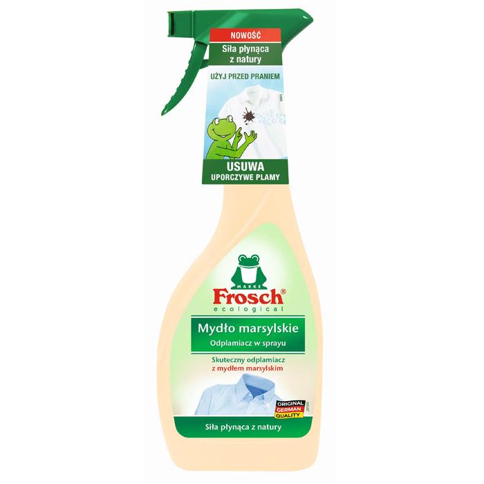 Materiale pentru îndepărtarea petelor - Frosch Stain Remover Spray 500ml Sapun de Marsilia - 