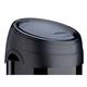 Containere pentru segregarea deșeurilor - Coșul de gunoi Soft Touch 40l din oțel negru Meliconi - 