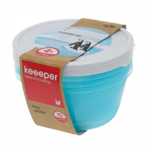 Set Keeeper de containere polare rotunde 4x1,75l 3069