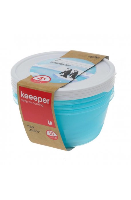 Containere alimentare - Set Keeeper de containere polare rotunde 4x1,75l 3069 - 