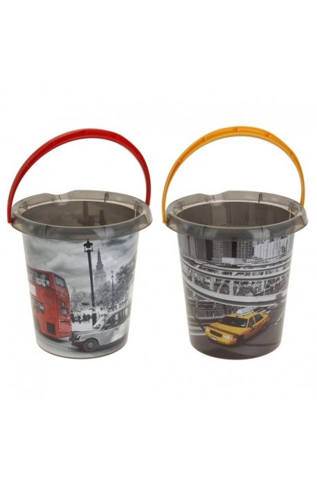 cupe - Cupă de plastic 12l cu imprimare New York London - 