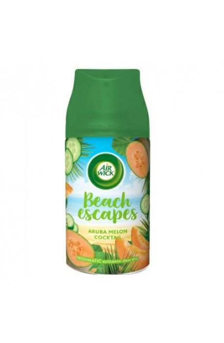Odorizante pentru aer - Refresher Air Wick Reumplere 250ml Plajă Scapă Aruba Melon Cocktail - 