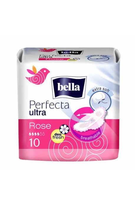 Țesături de șervețele sanitare - Seturi sanitare Bella Perfecta Ultra Rose 10 buc - 