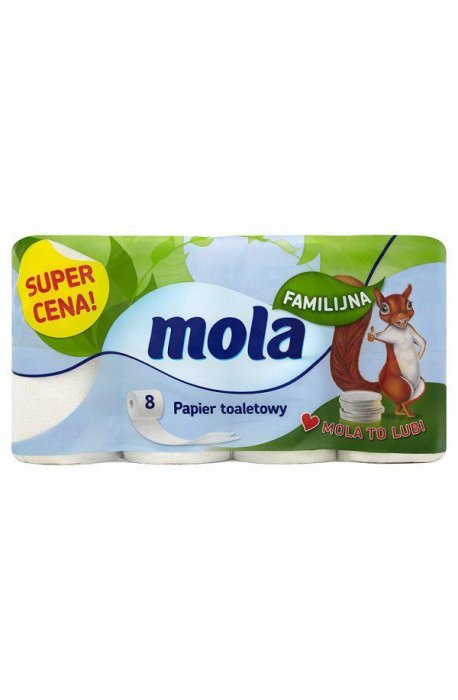Hârtie igienică - Hârtie igienică familială Mola White A8 - 