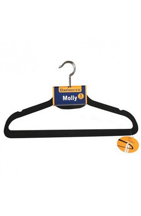Capace și umerase pentru îmbrăcăminte - Rorets Hangers Molly 5buc Negru 294301 - 