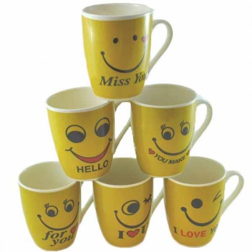 Elh Ceramic Mug Emoticon 250ml EH181