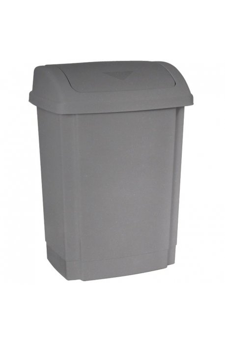 Containere pentru segregarea deșeurilor - Coș de balansoar 10 Plast Team 10l Silver 1342 - 