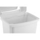 Containere pentru segregarea deșeurilor - Coșul de balansare din echipamente plastice 15l 1346 alb - 