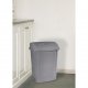 Containere pentru segregarea deșeurilor - Plast Team Swing Trash Poub 15l 1346 Silver - 
