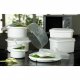 Containere alimentare - Recipient pentru echipamente plastice pentru cuptor cu microunde 1.5l 3107 alb rotund - 