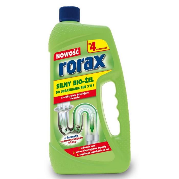 Toalete sau băi lichide, coșuri de parfumuri - Rorax Bio Gel pentru deblocare 1000 ml Verde - 