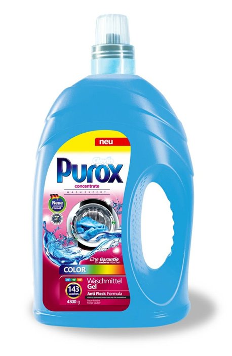 Gele, lichide de spălare și clătire - Purox Washing Liquid 4.3l Clovin Color - 
