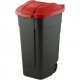 Containere pentru segregarea deșeurilor - Curb Coș de gunoi cu roți 110l Red 214126 - 