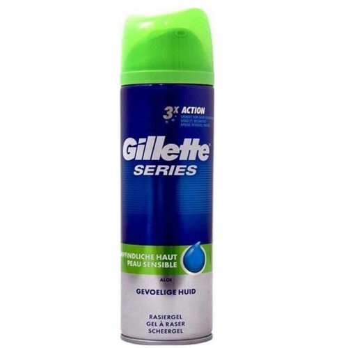 Serie de ras sensibil Gel de bărbierit 200ml Gillette