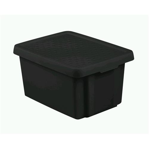 Curver Container cu capac negru Essentials 45l 225407