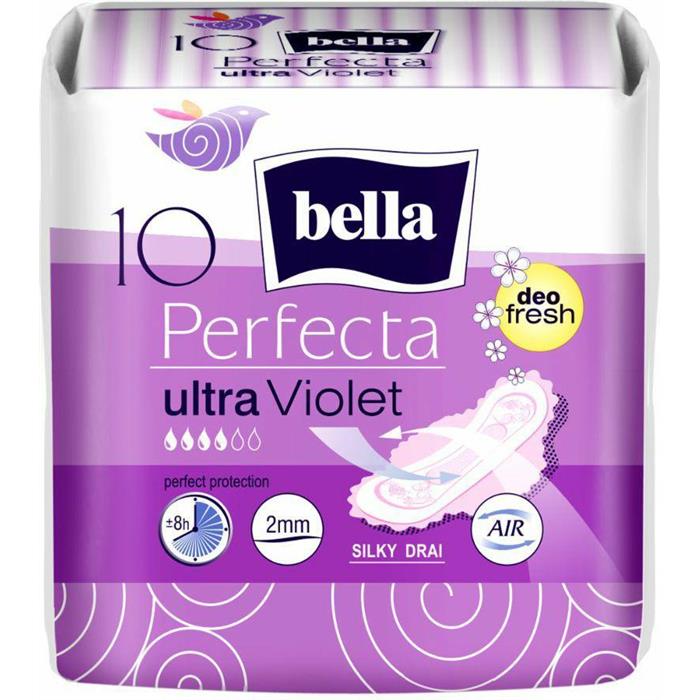 Țesături de șervețele sanitare - Podpaski Bella Perfecta Slim Violet 10sz  - 