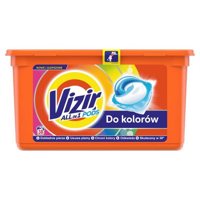 Capsule pentru spalare - Vizir Kapsułki do prania tkanin kolorowych 38szt - 