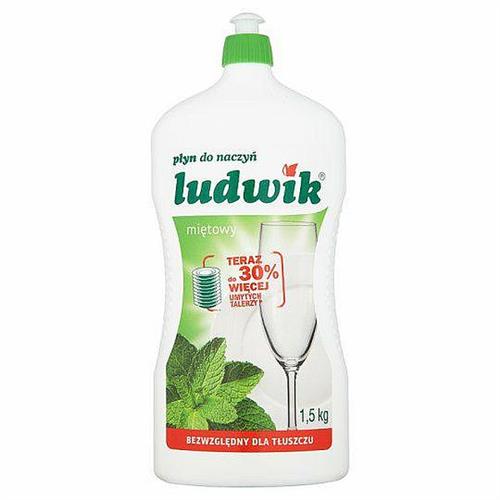 Ludwik Lichid de spălat vase, parfum de mentă 1,5 kg