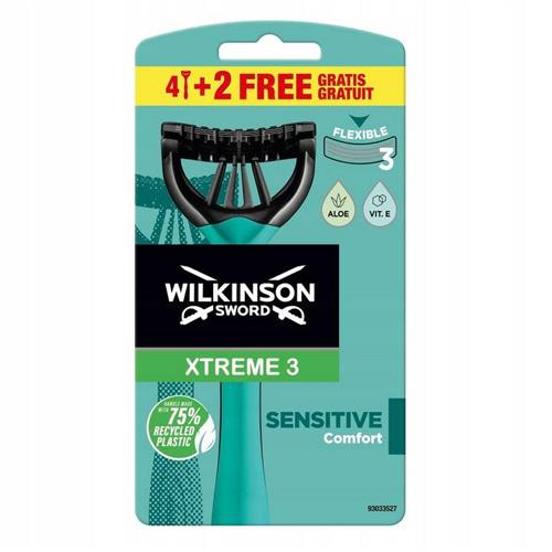 Wilkinson Jednorazowa Maszynka Do         Golenia Xtreme3 Sensitive 4+2..                                                       